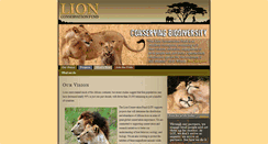 Desktop Screenshot of lionconservationfund.org