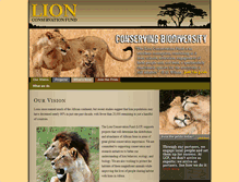 Tablet Screenshot of lionconservationfund.org